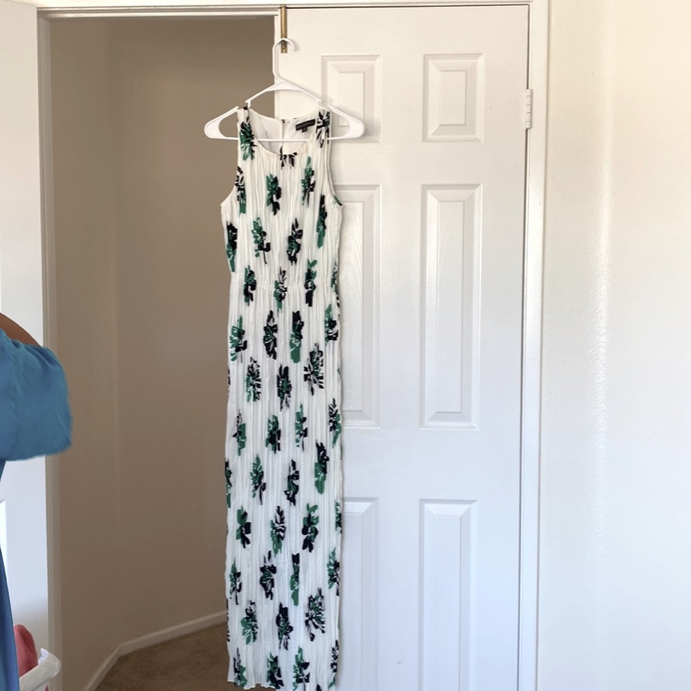 White floral dress
